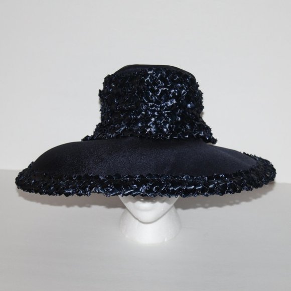 Vintage Accessories - Union Made Long Brim Vintage Hat